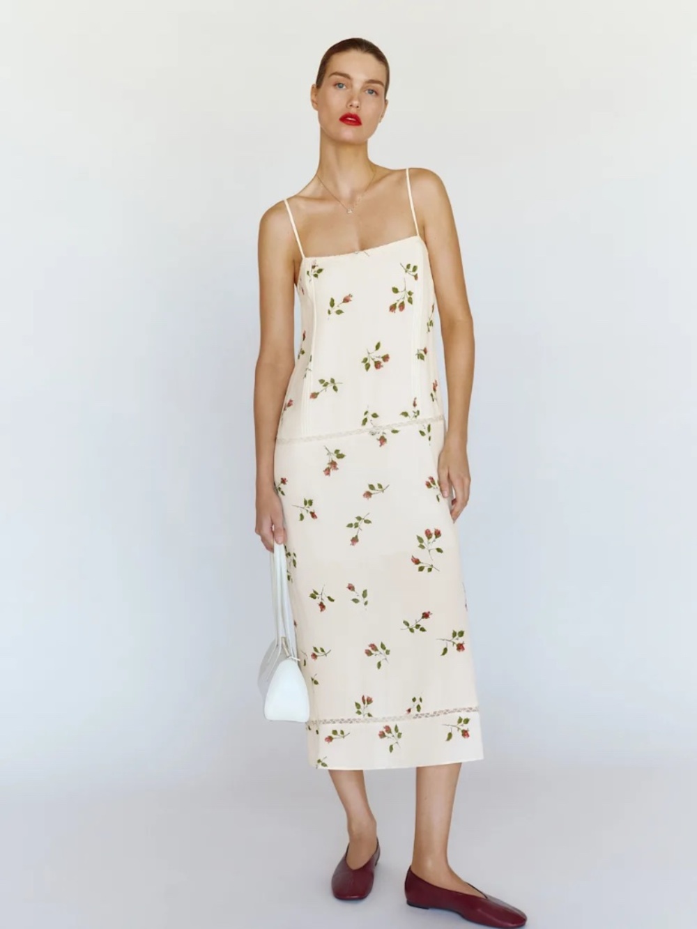 Reformation Delfina Dress Ivory - Size S